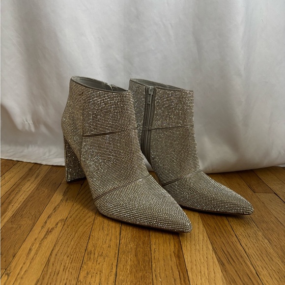 Silver Rhinestone Booties - Picture 2 of 11